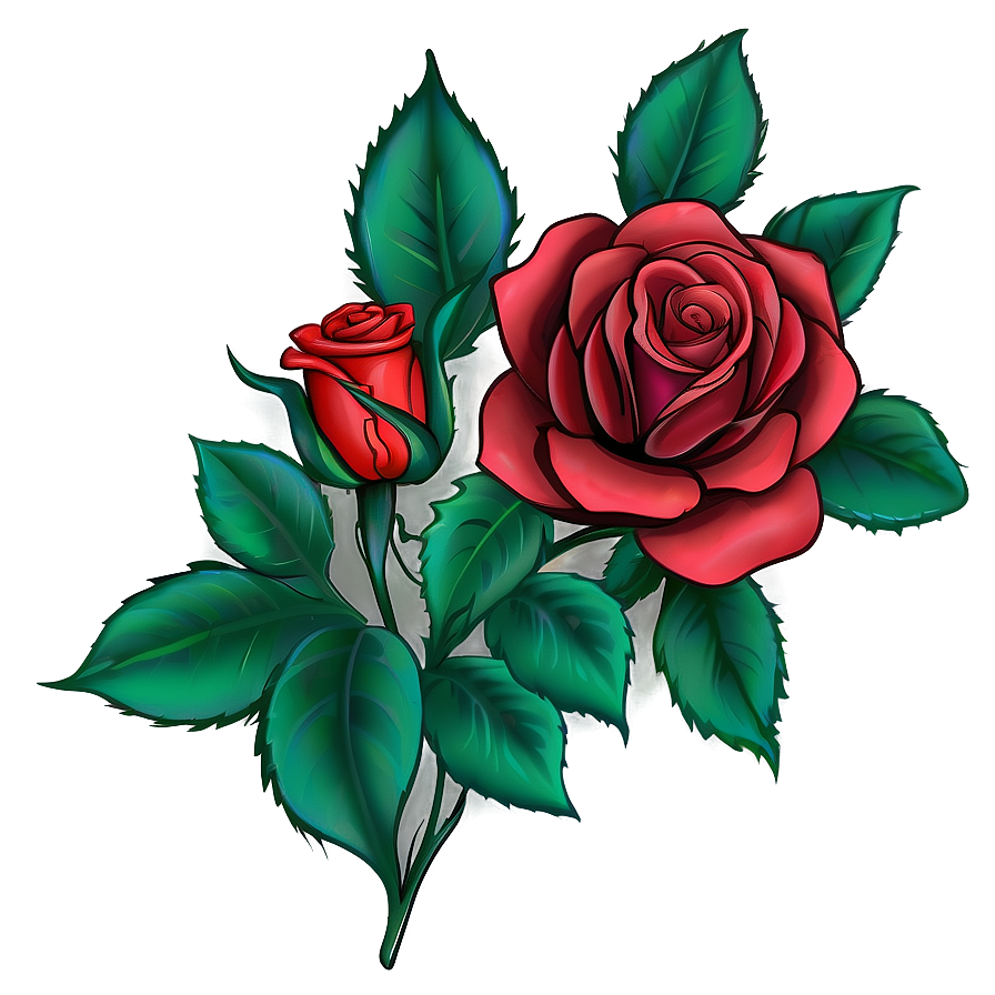 Gothic Rose Clipart Png 06272024