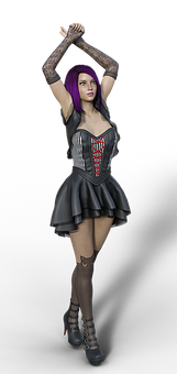 Gothic_ Style_ Animated_ Character