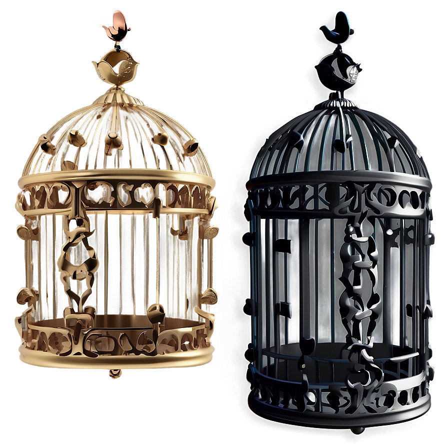 Gothic Style Birdcage Png 05252024