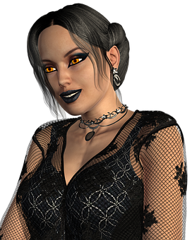 Gothic_ Style_ Female_ Character