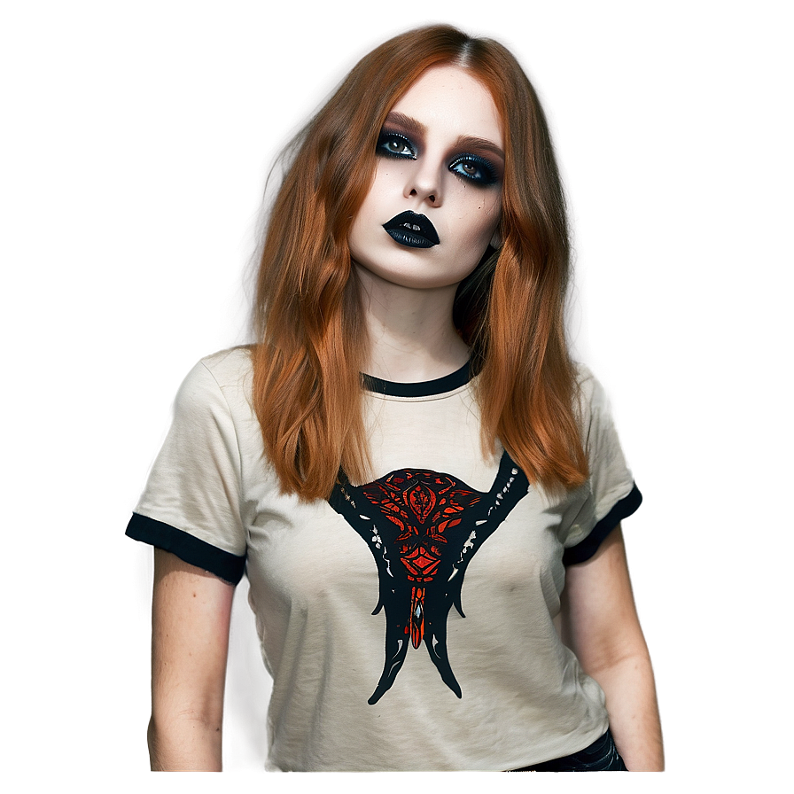 Gothic Style Graphic Tee Png 06272024