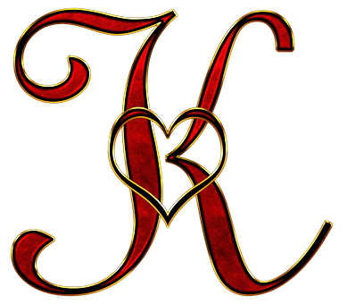 Gothic Style Letter K Design