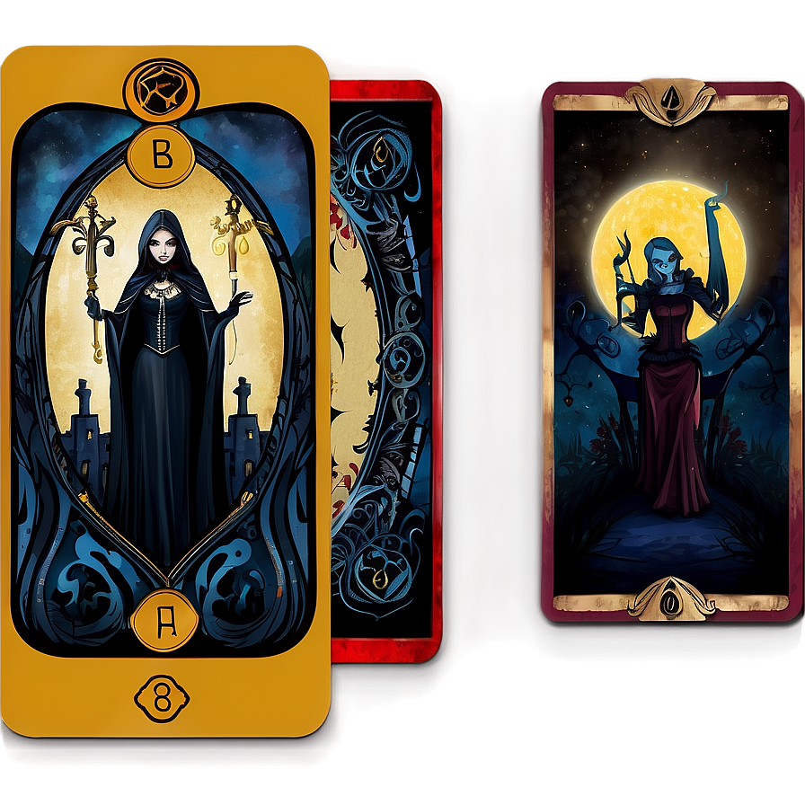 Gothic Tarot Cards Png Nov