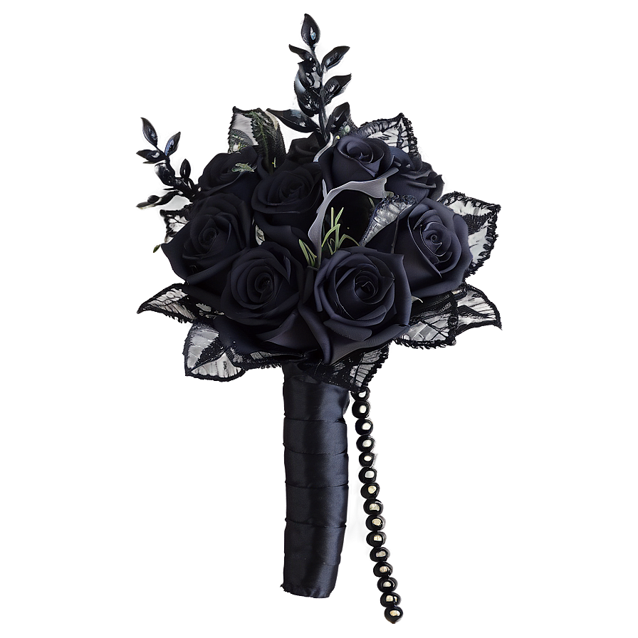 Gothic Wedding Bouquets Png 06292024