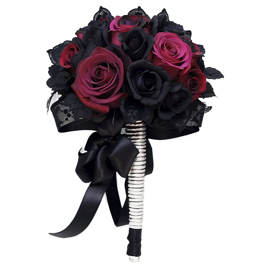 Gothic Wedding Bouquets Png 06292024