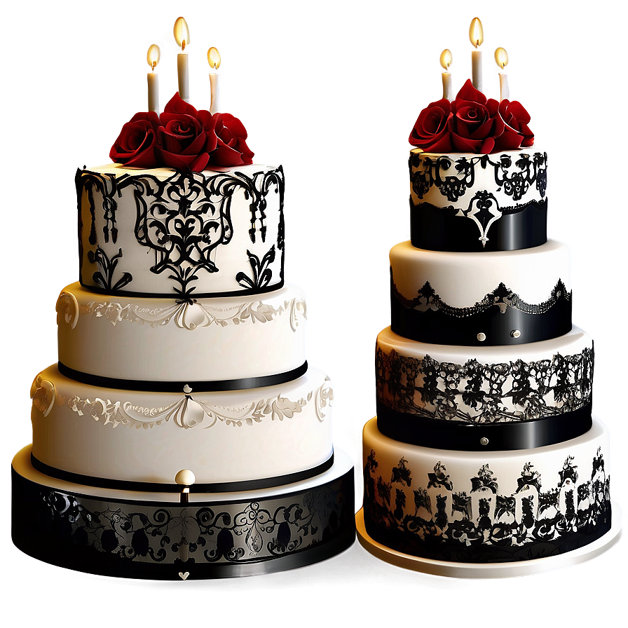 Gothic Wedding Cake Png 06122024