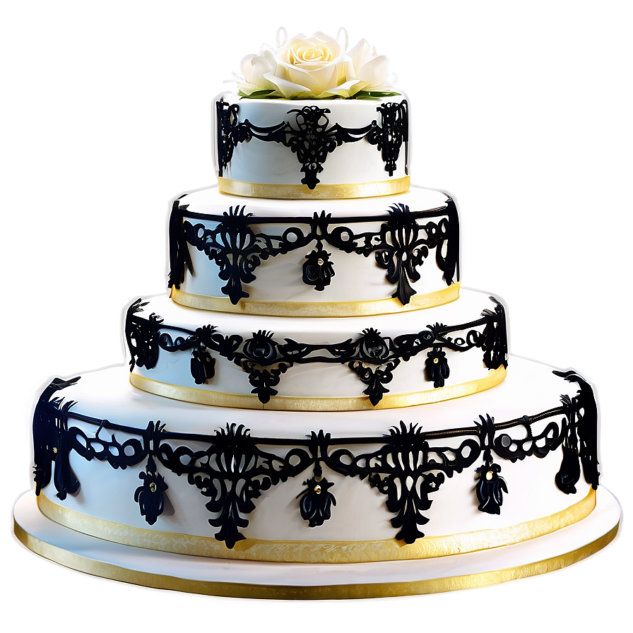 Gothic Wedding Cake Png 8