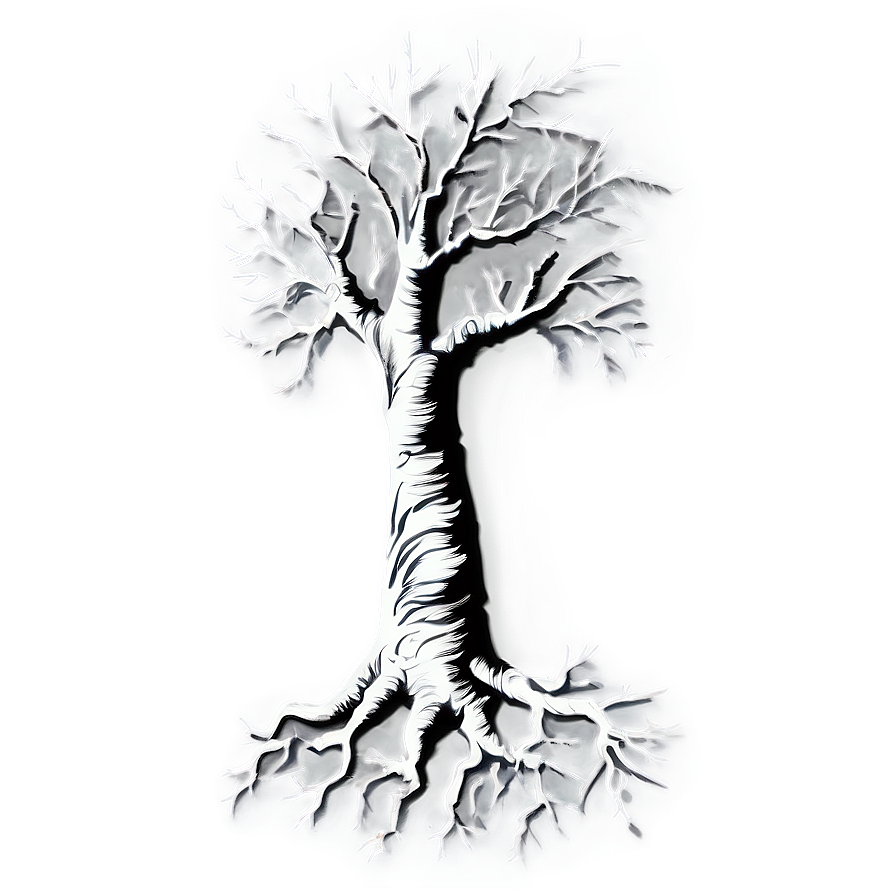 Gothic White Tree Representation Png Yju