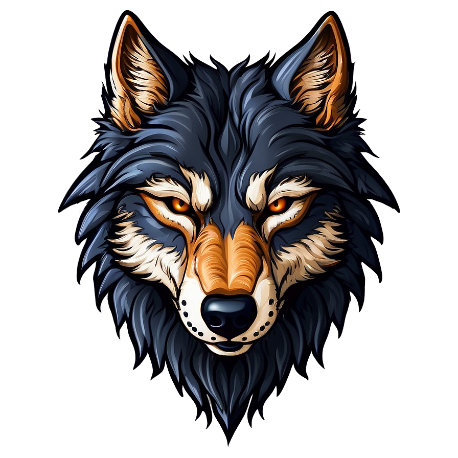 Gothic Wolf Head Art Png 06122024