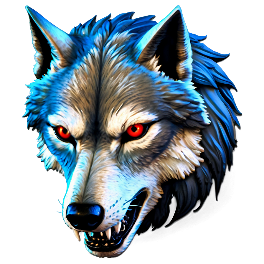 Gothic Wolf Head Art Png 65