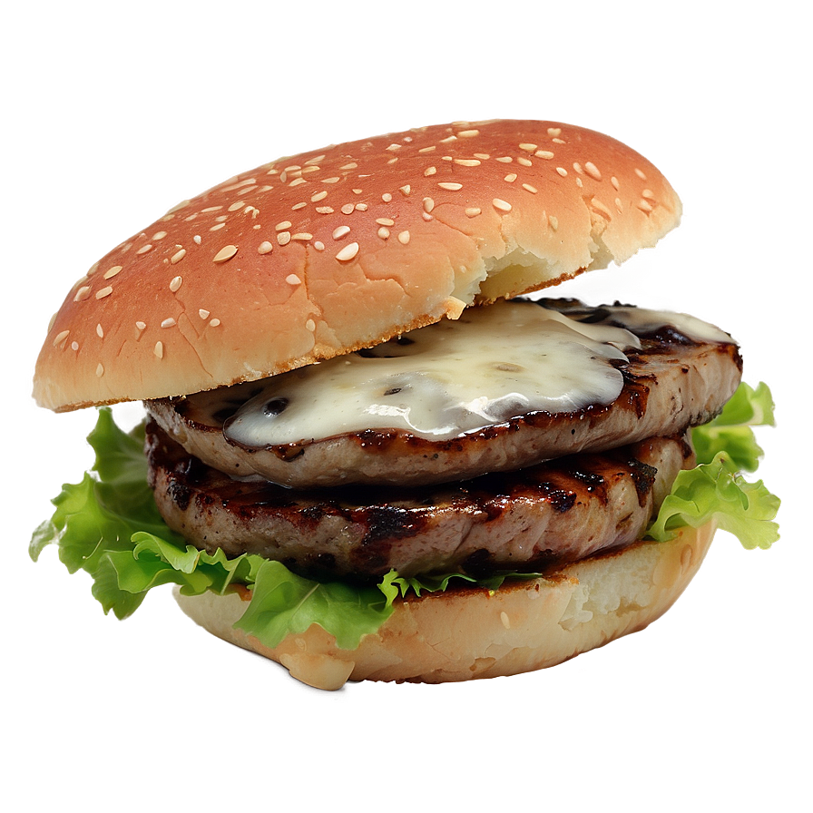 Gourmet Mushroom Swiss Burger Png Mse24