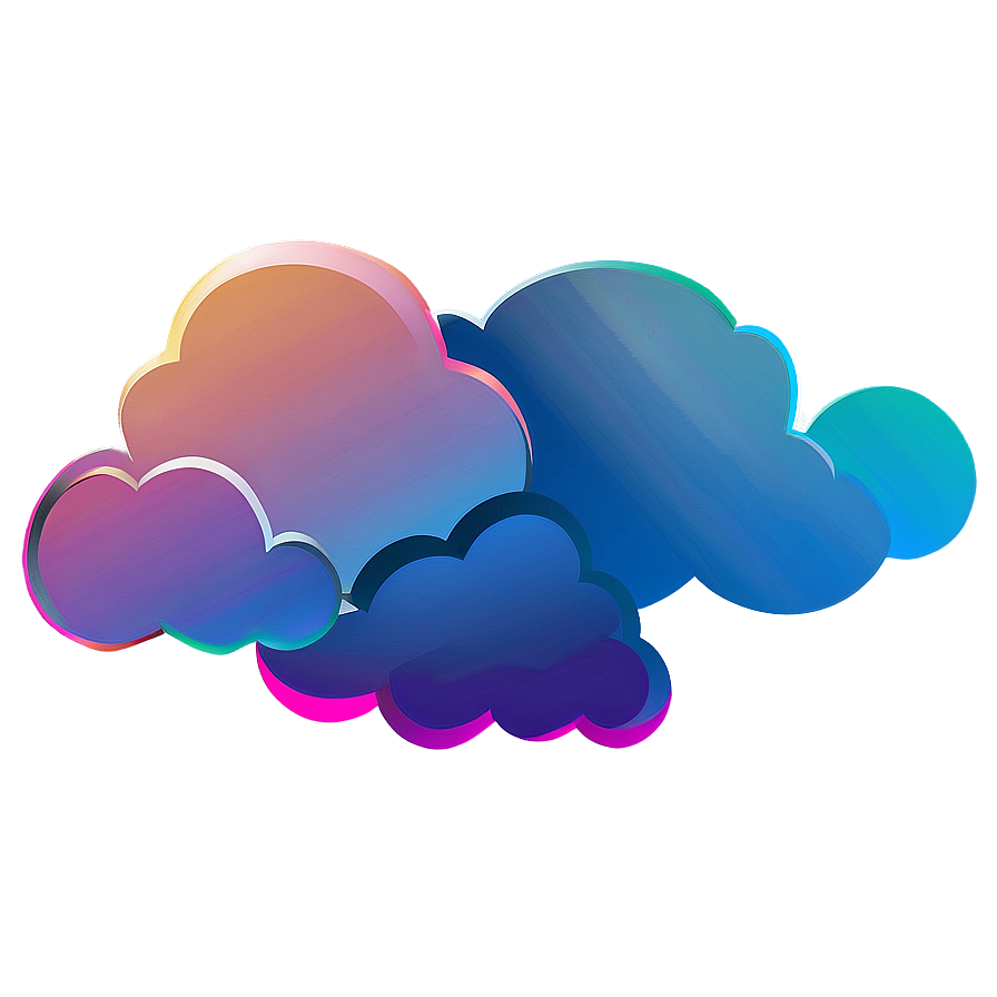 Gradient Cloud Vector Image Png 06262024