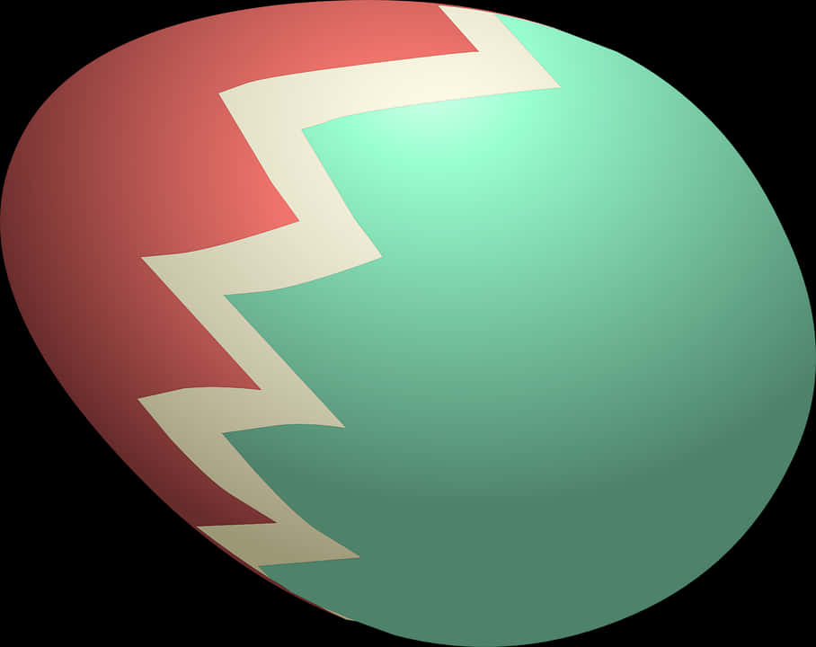 Gradient Easter Eggwith Arrow Design