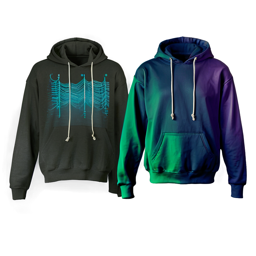 Gradient Hoodie Strings Png Hng