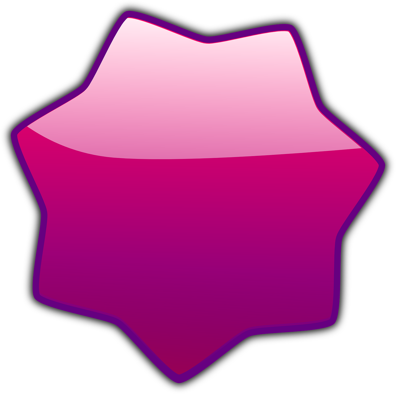 Gradient Pink Star Shape