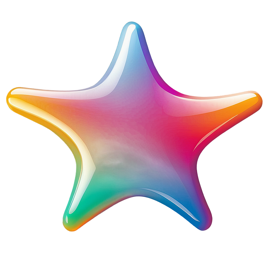 Gradient Rounded Star Png Qoh46