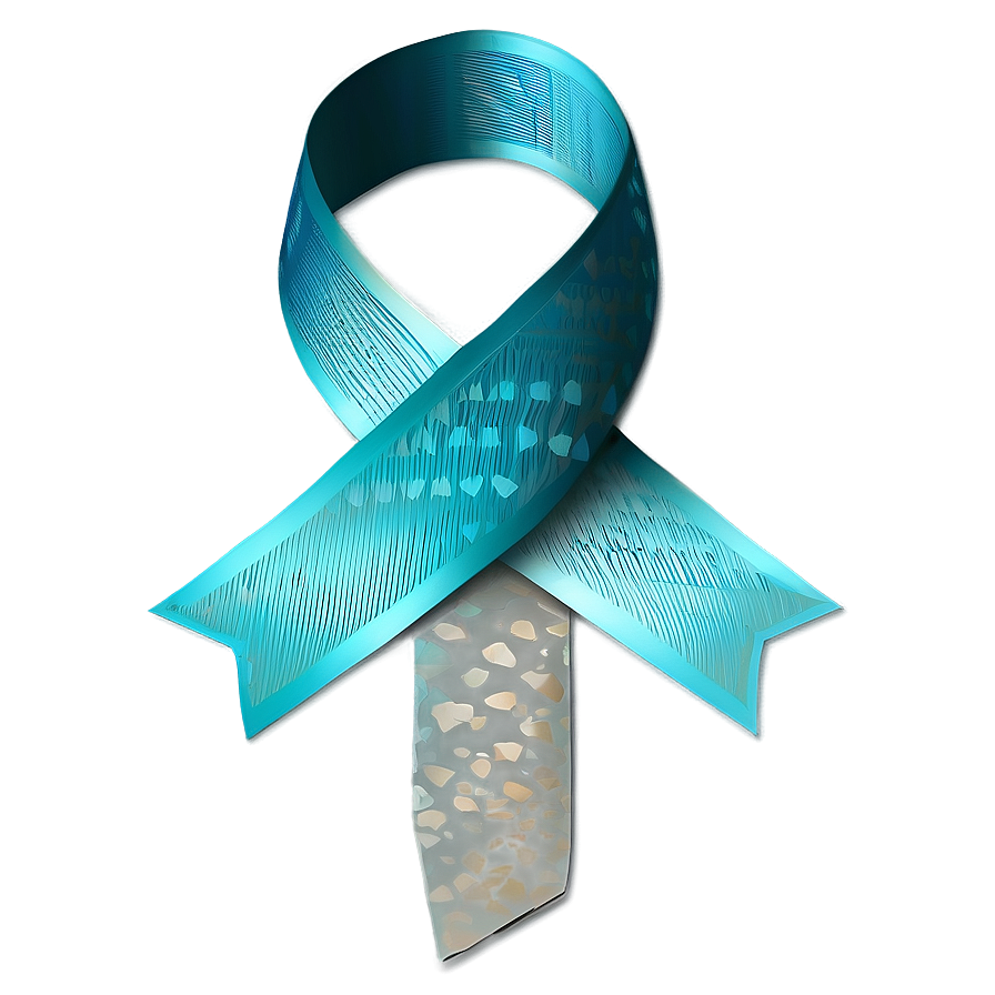 Gradient Teal Ribbon Image Png Nuc