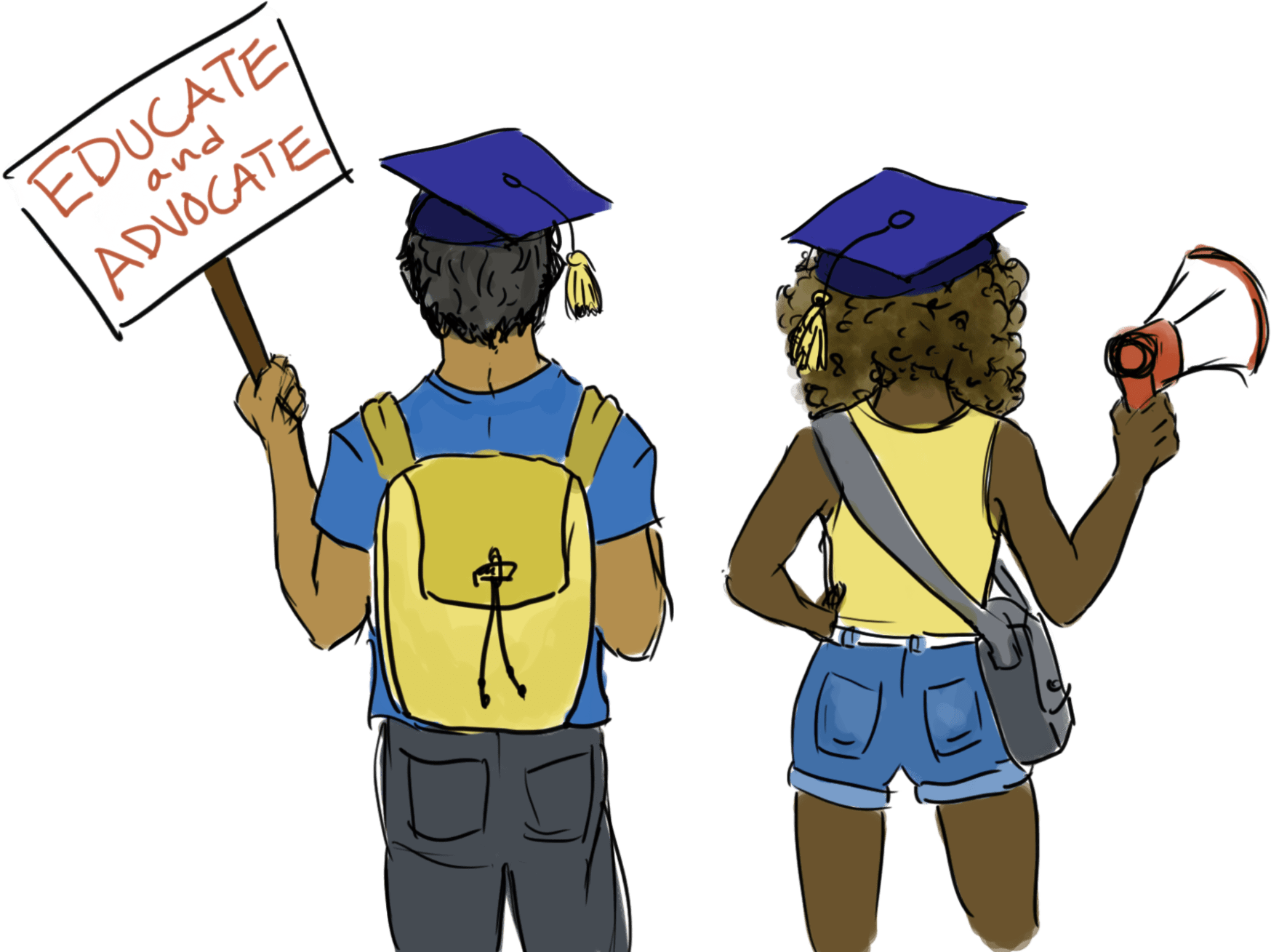 Graduates Advocacyand Education Illustration