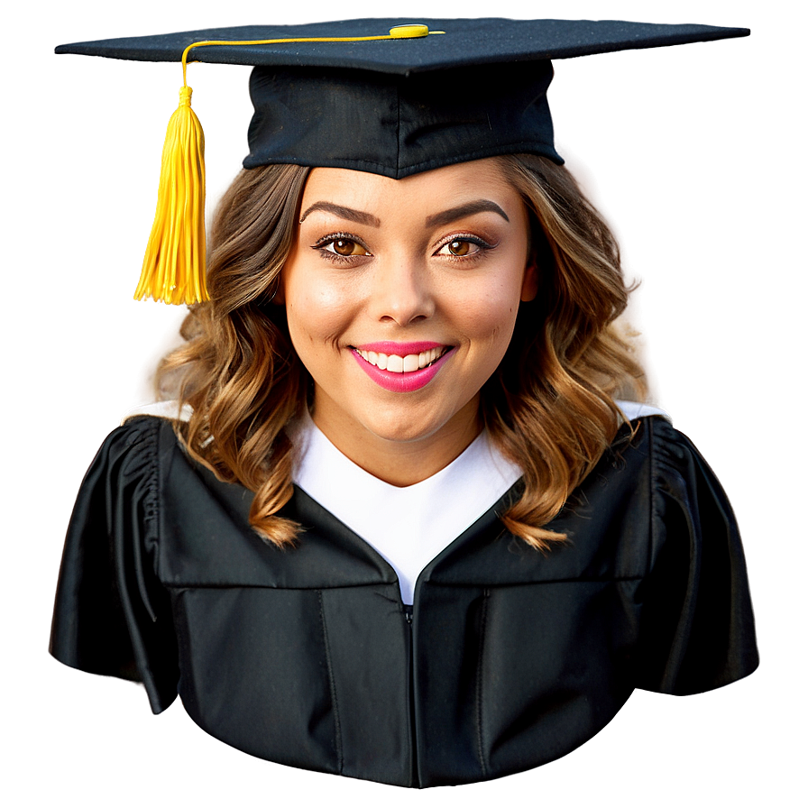 Graduation Birrete Front View Png 35