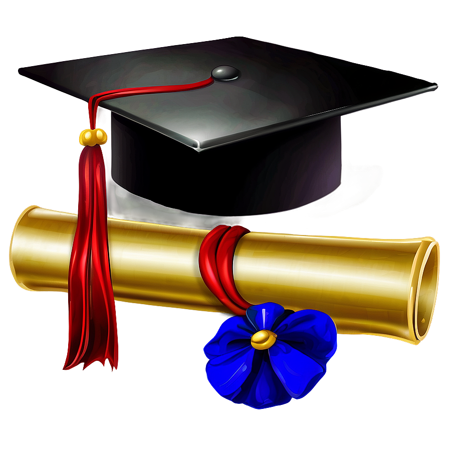 Graduation Cap And Diploma Png Ilg