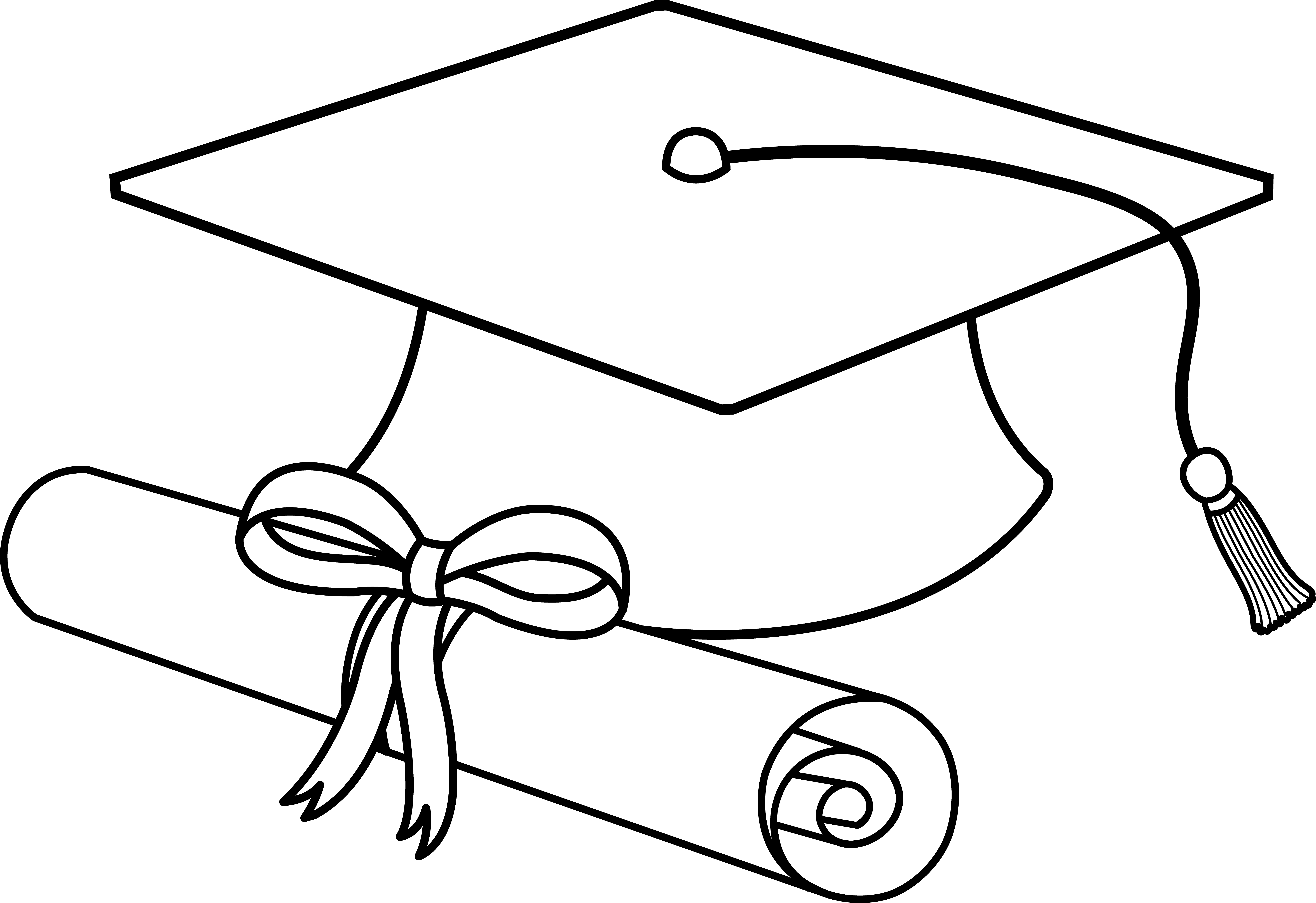 Graduation Capand Diploma Clipart