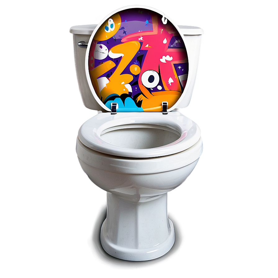 Graffiti Art Toilet Seat Png Srg