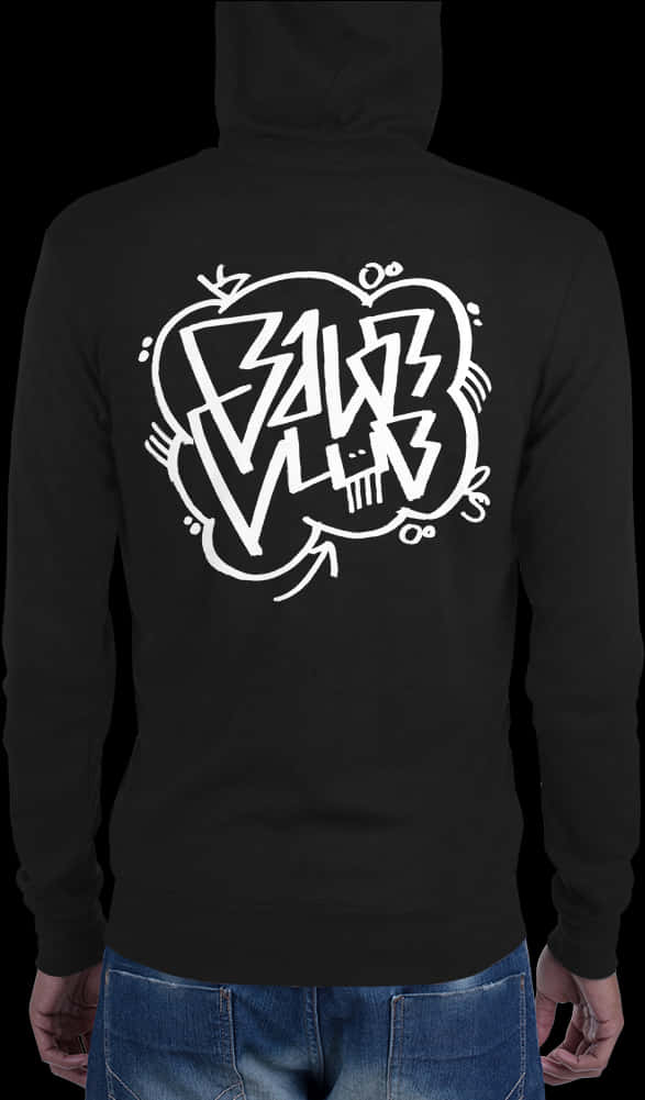 Graffiti Heart Design Hoodie