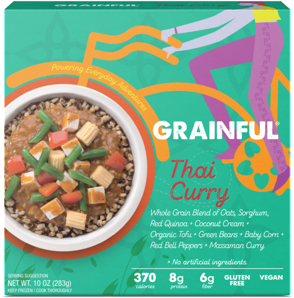 Grainful Thai Curry Frozen Meal Packaging