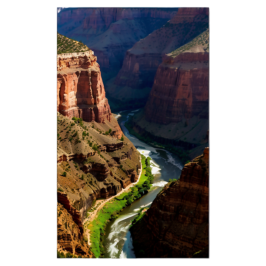 Grand Canyon Deep Gorge View Png Bpk79