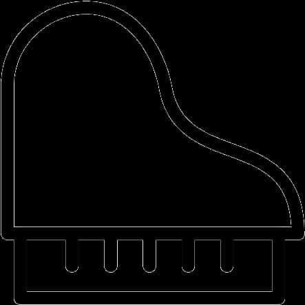 Grand Piano Silhouette Outline