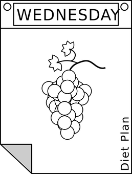 Grape Cluster Silhouette Graphic