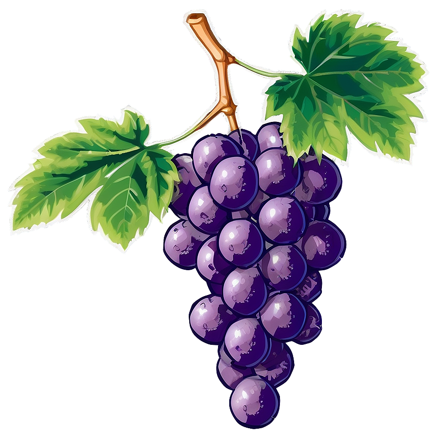 Grape With Leaf Png Yxv39