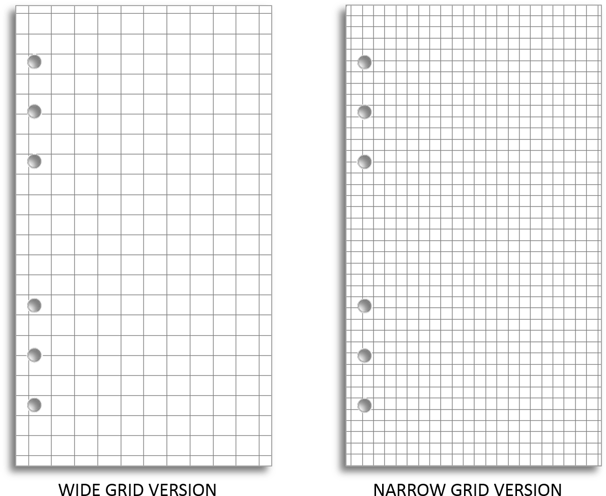 Graph Paper Wideand Narrow Grids