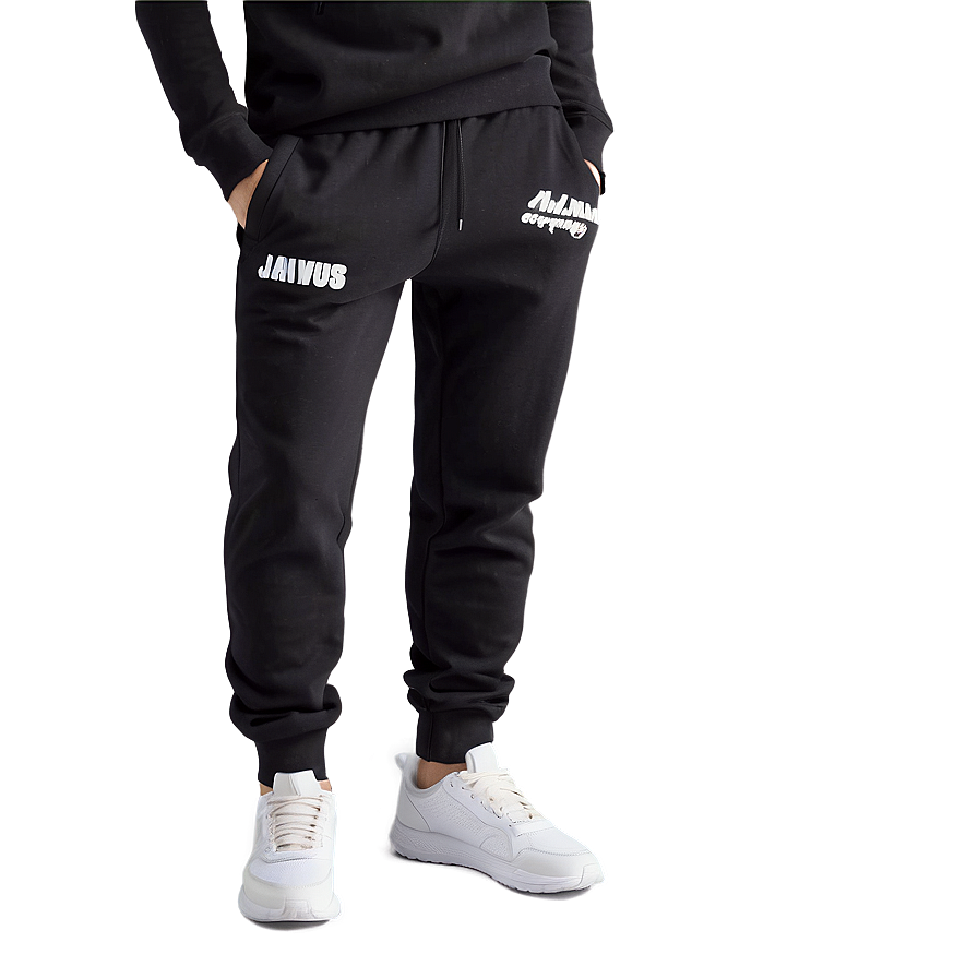 Graphic Black Sweatpants Png Riy