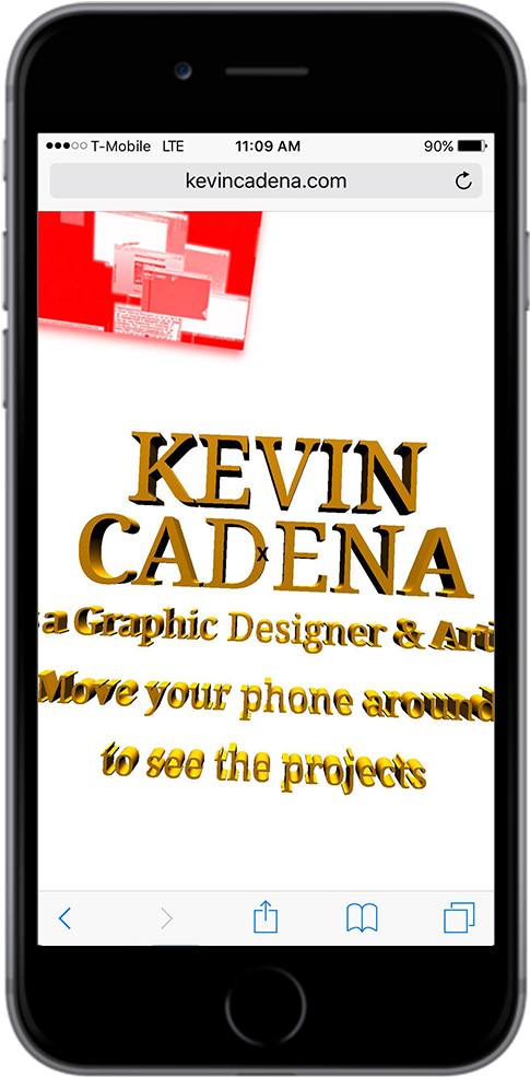 Graphic Designer Portfolio Mobile View