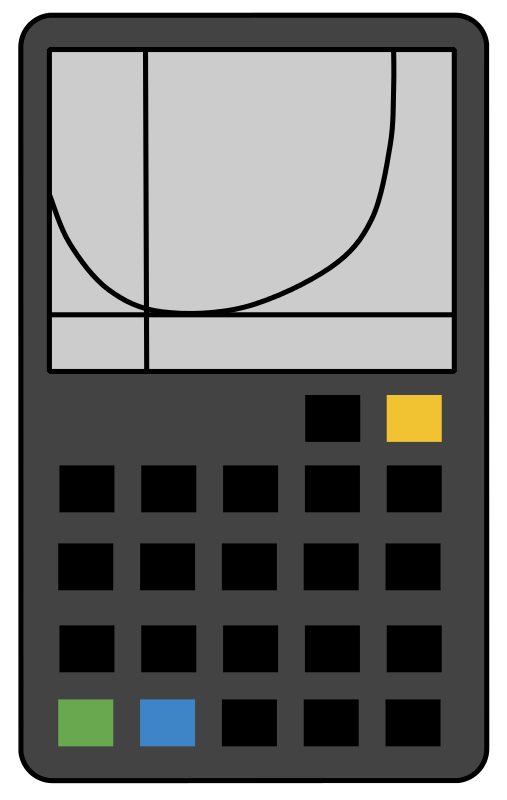 Graphing Calculator Vector Illustration