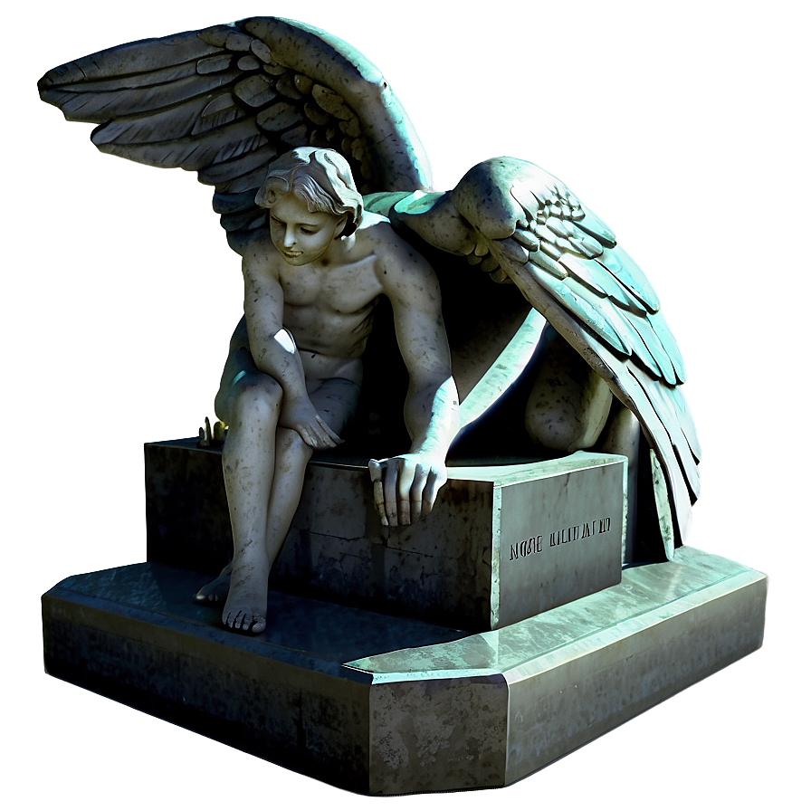 Grave With Angel Statue Png Cbi