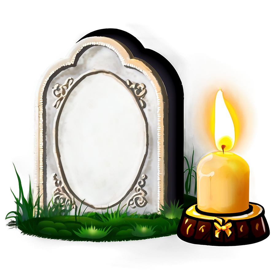 Grave With Candle Png Jgy