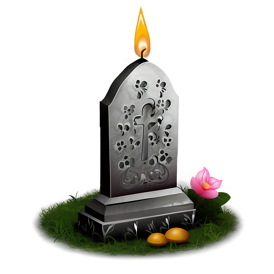 Grave With Candle Png Ncg