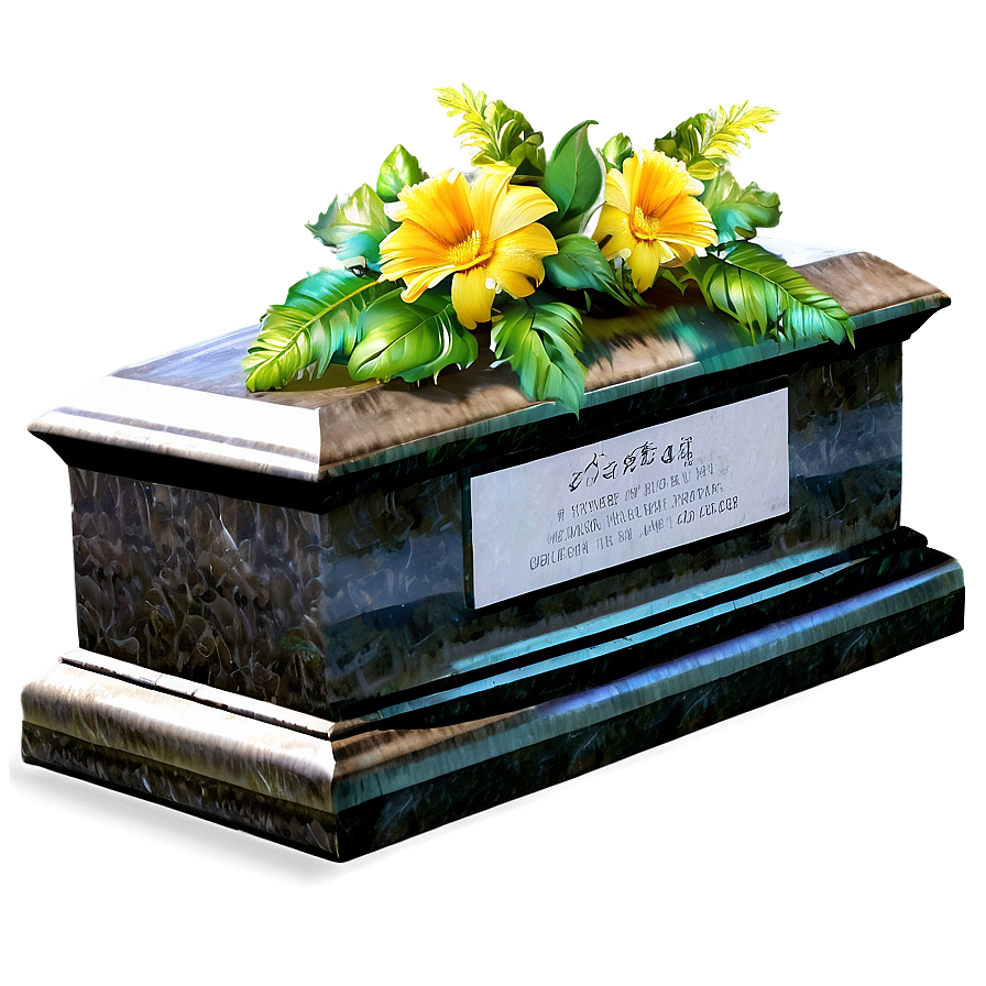 Grave With Flowers Png 05242024