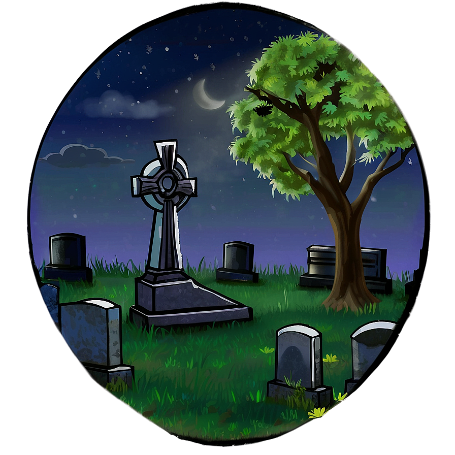 Graveyard Night Png Qac12