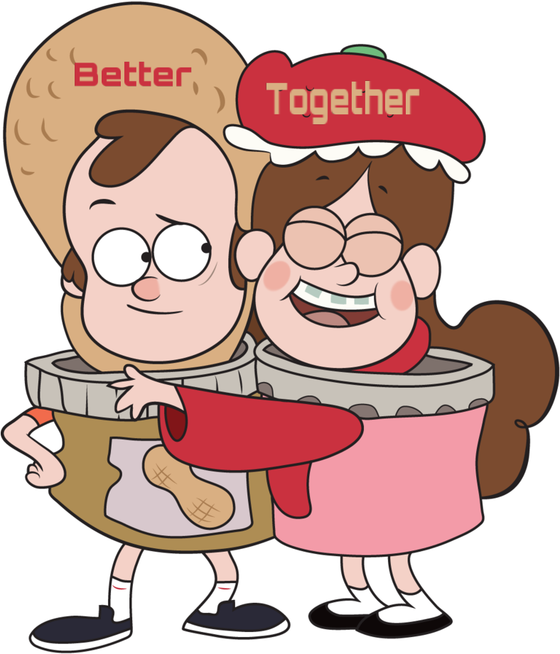 Gravity Falls Better Together Peanut Butter Jelly Costume