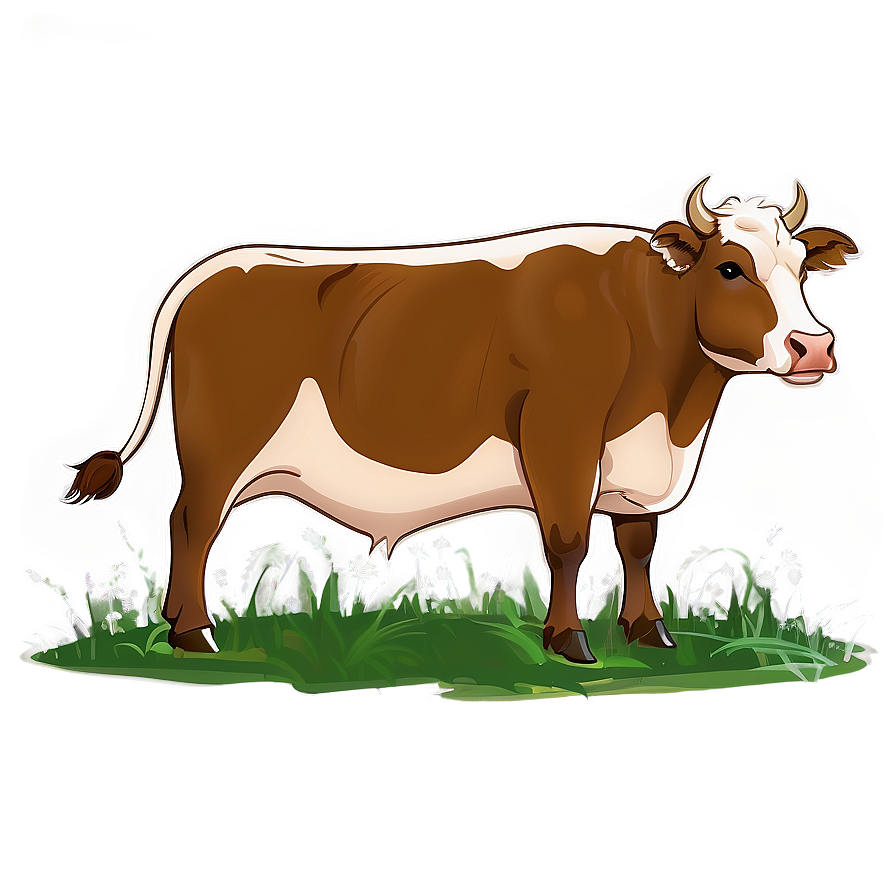 Grazing Cow Clipart Png 06272024