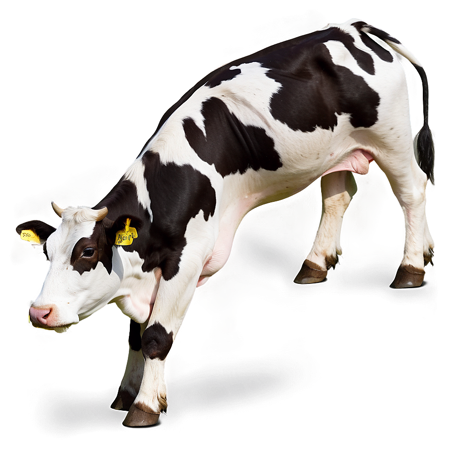 Grazing Dairy Cow Png Mmm1