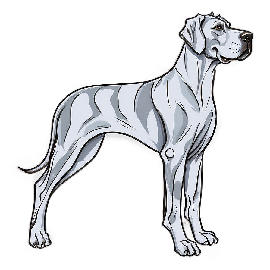 Great Dane Outline Png Rlo88