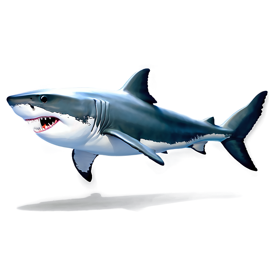 Great White Shark Art Png Opw50