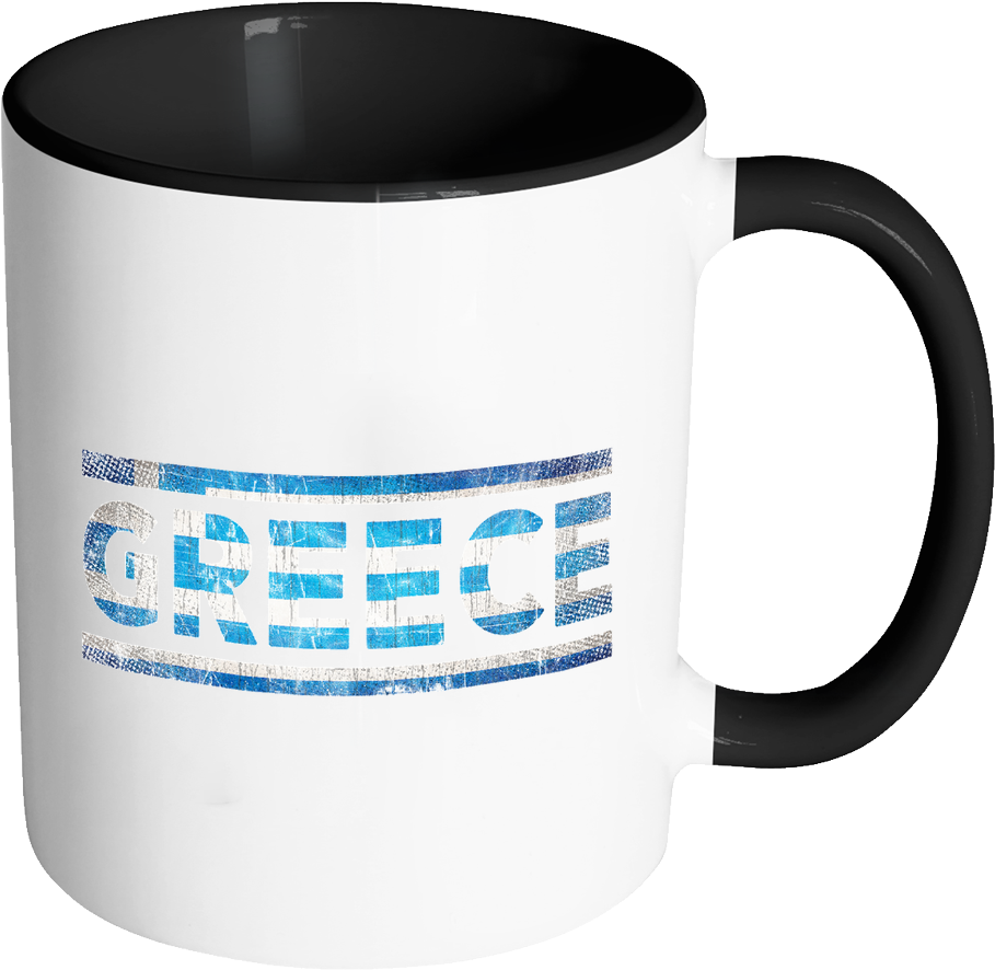 Greece Theme Mug Print
