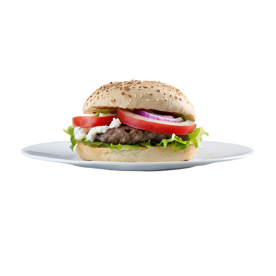 Greek Lamb Feta Burger Png 18