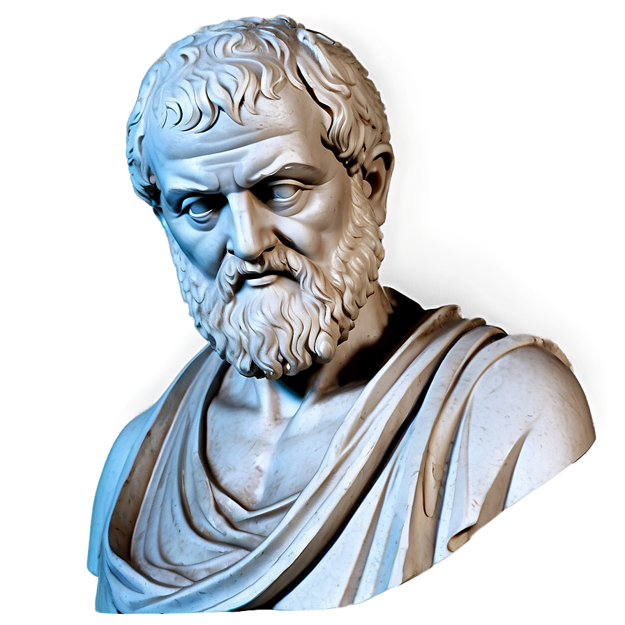 Greek Philosopher Plato Statue Png Cae