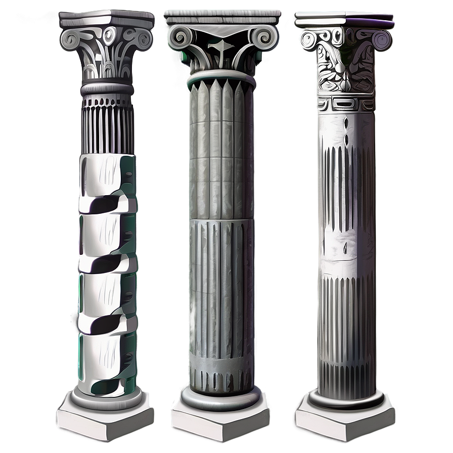 Greek Pillar Drawing Png 06212024